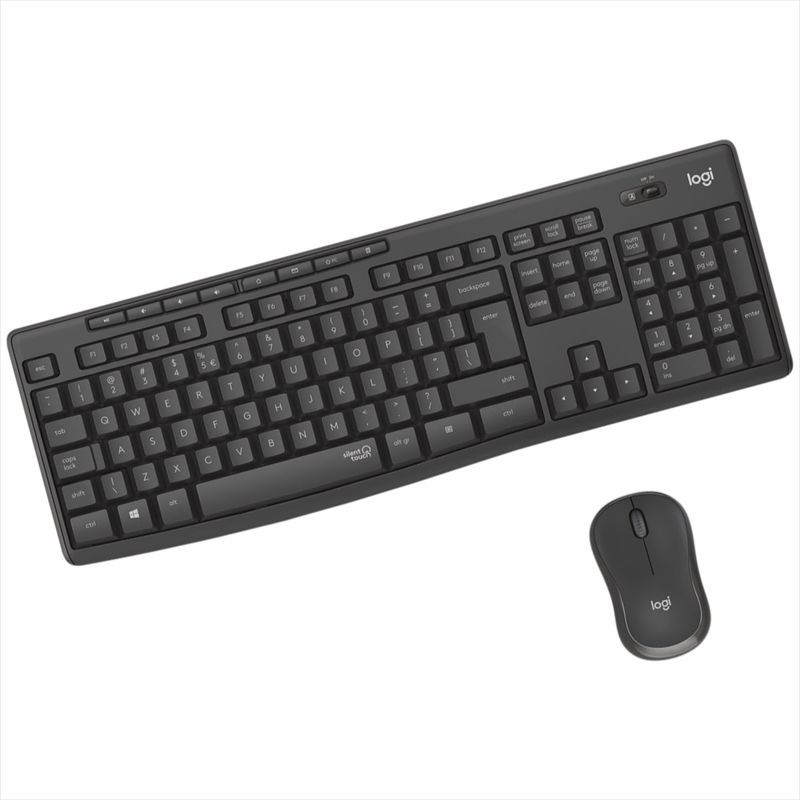 LOGITECH - Combo Inalámbrico Silencioso Teclado Y Mouse Logitech Mk295