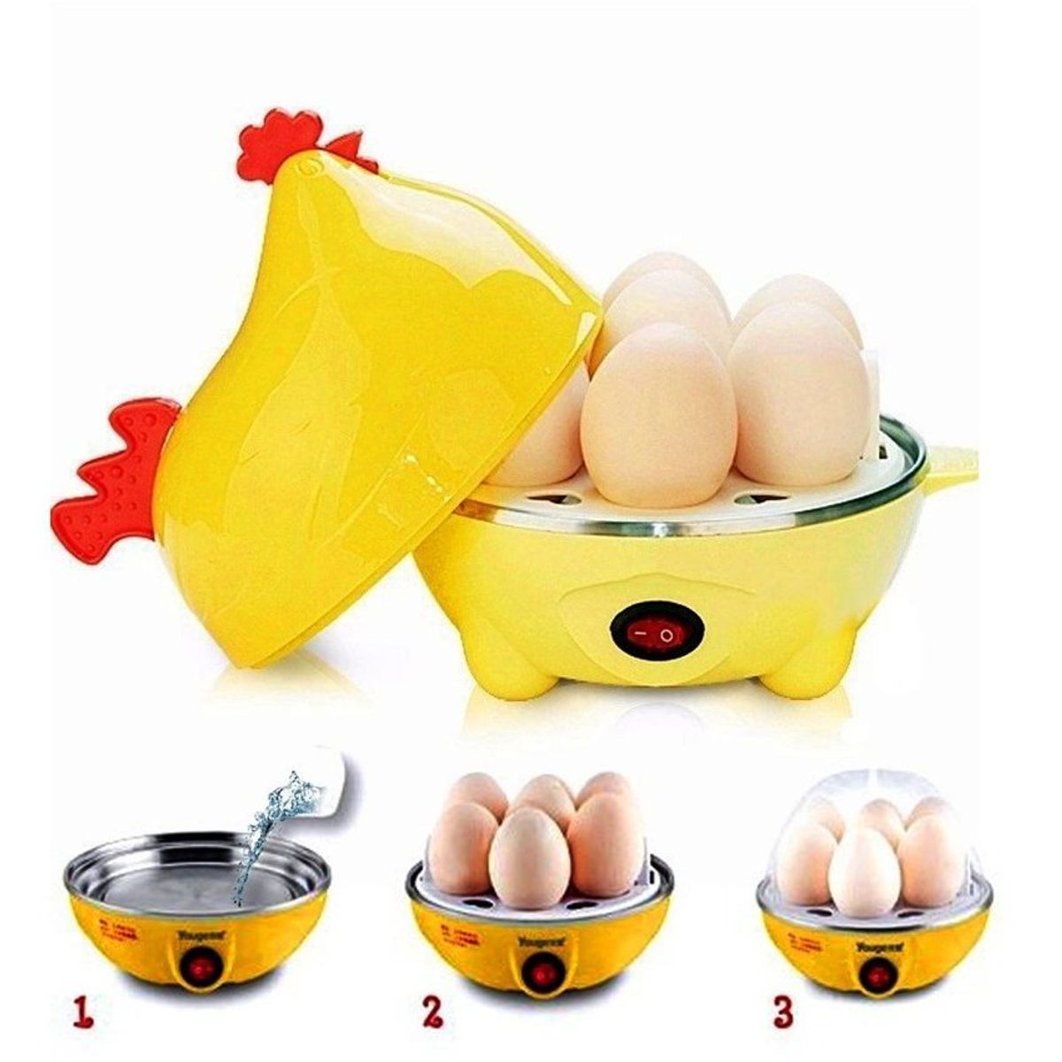 GENERICO - Hervidor Vapor Electrico Huevos Cocidos