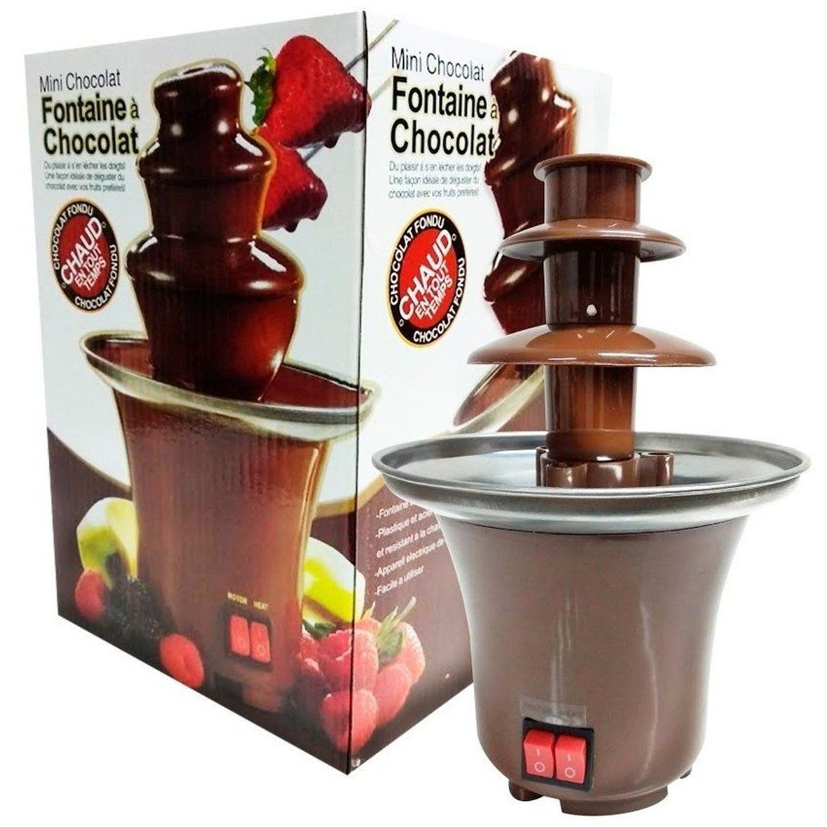 ZHOPI CO - Mini Fuente Chocolate Maquina Fondue 3 Niveles