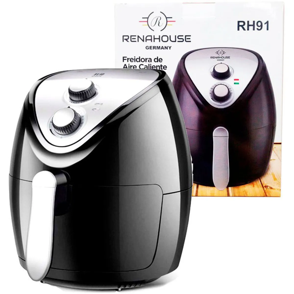 RENAHOUSE - Freidora De Aire Sin Aceite Air Fryer 4.5 Litros Electrica Renahouse