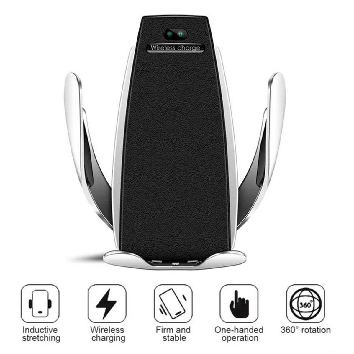 GENERICO - Cargador Inalambrico Soporte De Carro Para Smartphone  Sensor Wireless