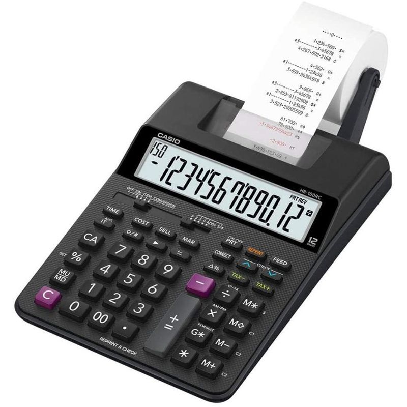 CASIO - Calculadora impresora casio hr100rc escritorio
