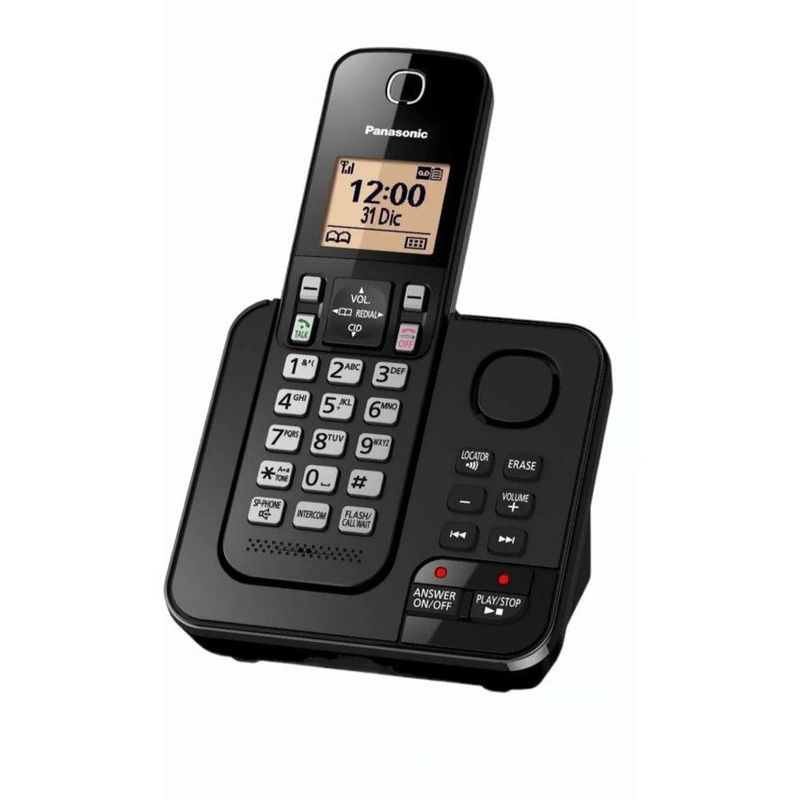 PANASONIC - Teléfono panasonic inalámbrico kxtgc 360 con contestador