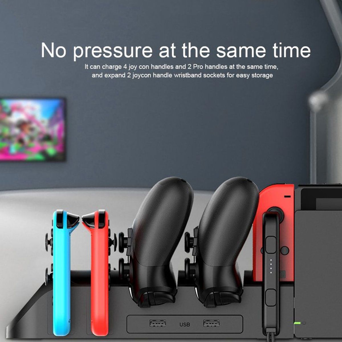 IPEGA - Base De Carga Ipega Pg 9187 Nintendo Switch Soporte 6 En 1.