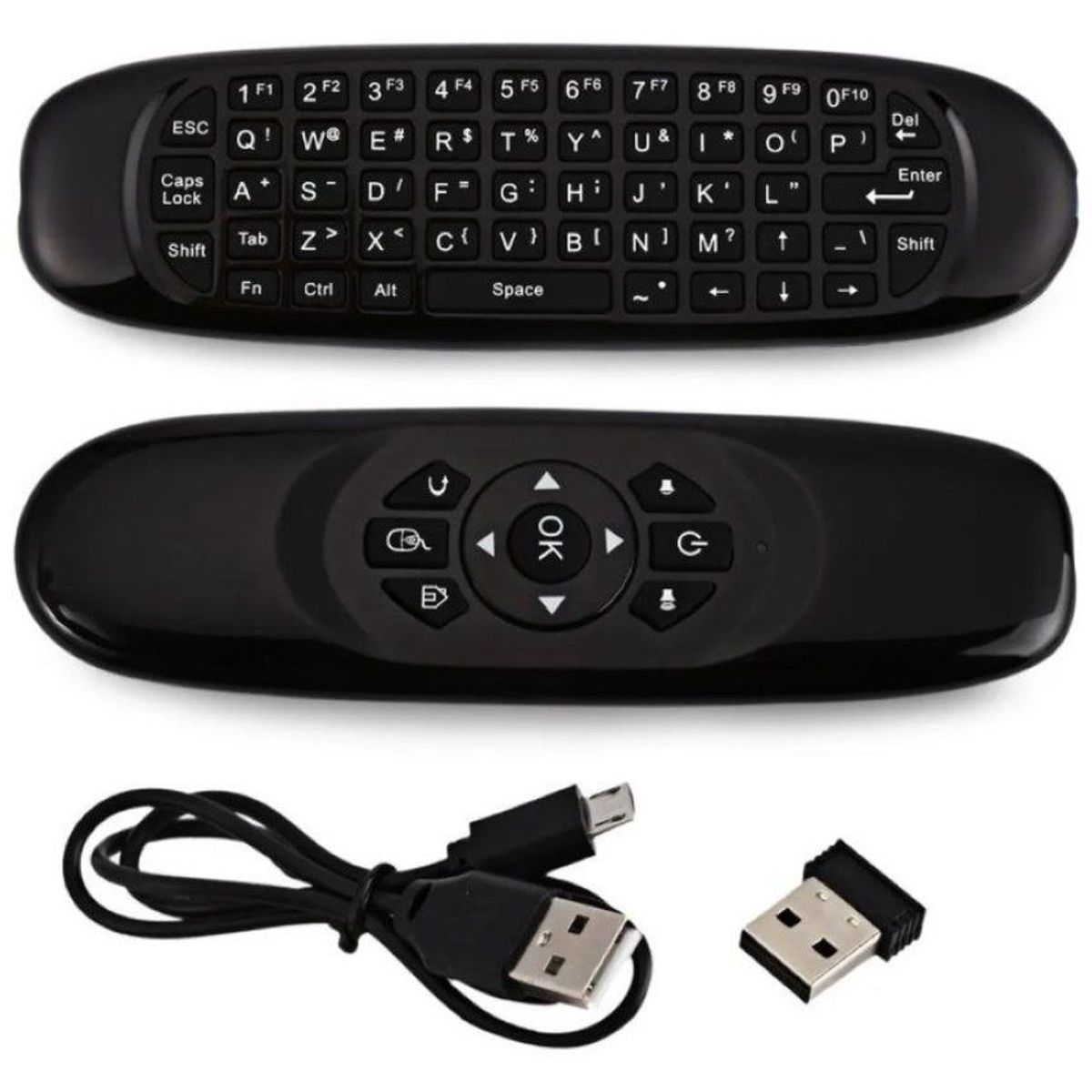 ZHOPI CO - Teclado Inalambrico Recargable Control Remoto Air Mouse Para Pc - Tv