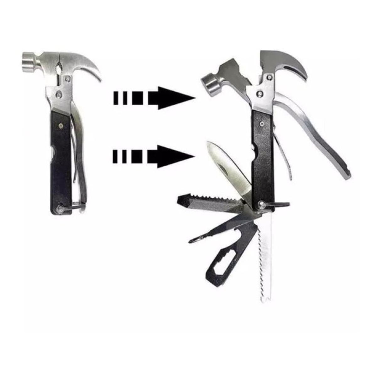 ZHOPI CO - Martillo Multiusos 18 En 1 Herramienta Hogar