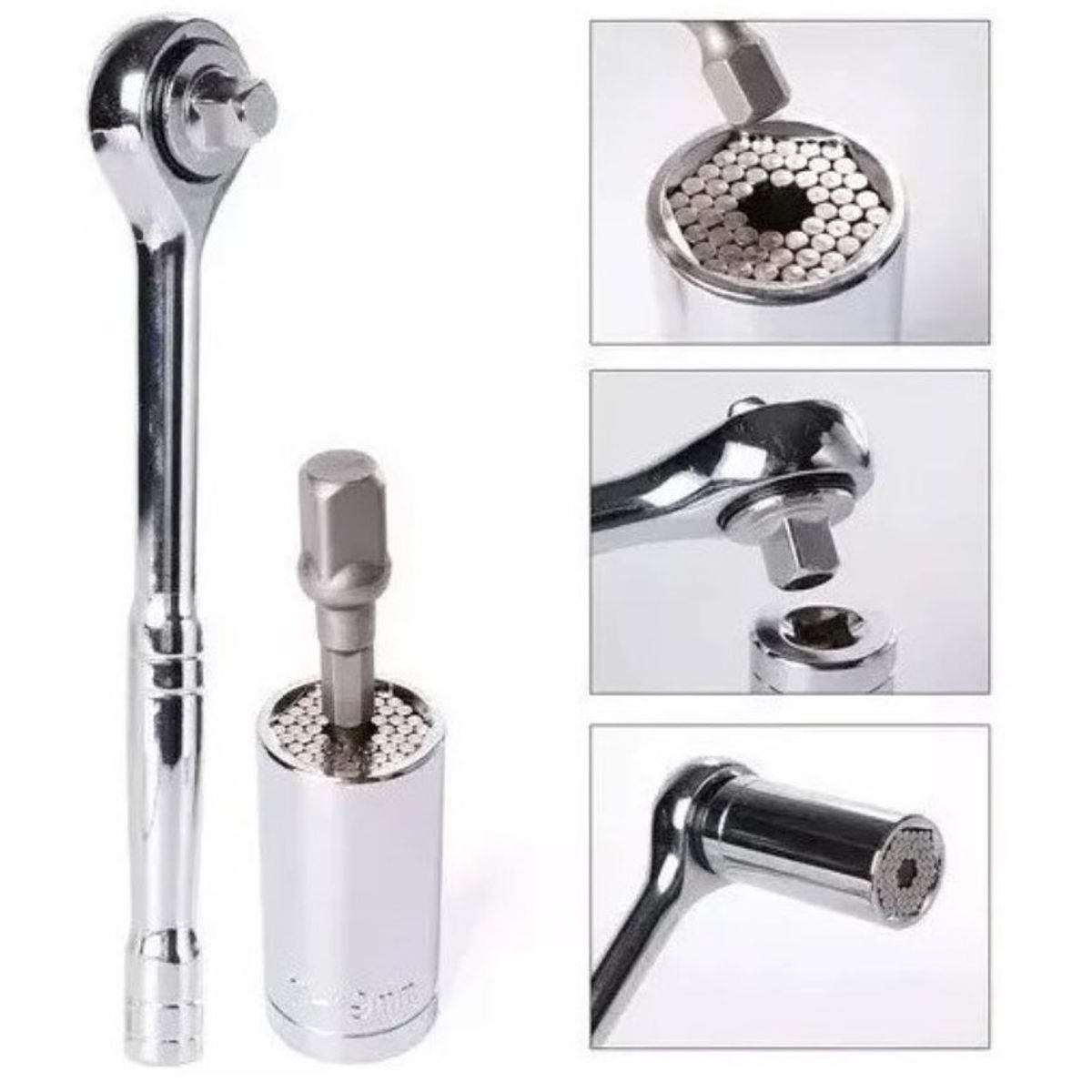 ZHOPI CO - Llave Copa Universal Rache A Toda Medida 3 Piezas