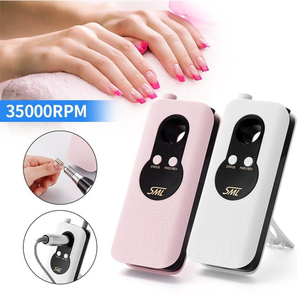 VARIOUS - Pulidor Inalambrico UÃ±as Profesional Portatil M6 Recargable