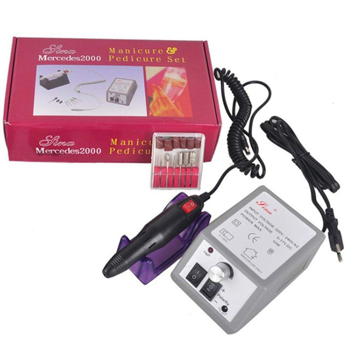 ZHOPI CO - Pulidor UÃ±as Electrico Mercedes Manicure Pedicure 2000