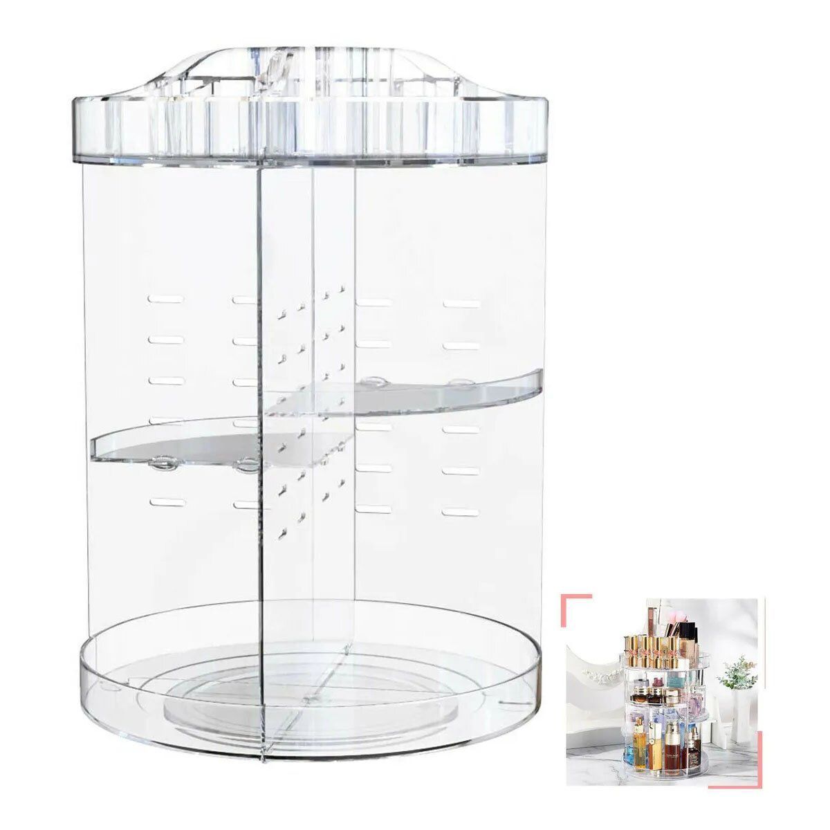 ONE PIXEL - Organizador De Maquillaje Y Cosméticos 360 Grados Acrilico