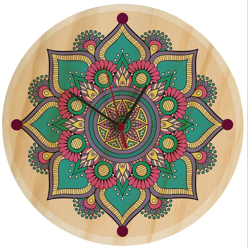 GAMA DIGITAL - Reloj Mandala Fondo Floral.
