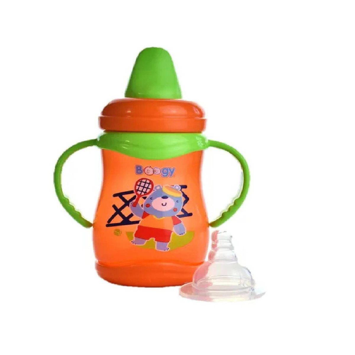 MUNDO BEBE - Tetero  para bebes con asas y dos tipos de chupo