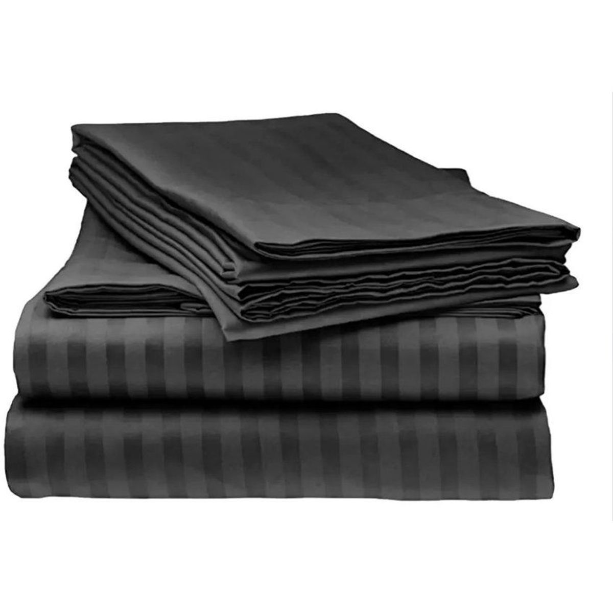 ZHOPI CO - Sabanas Cama Queen Negro Mas 2 Almohadas Aloe Ortopedicas Memory Foam