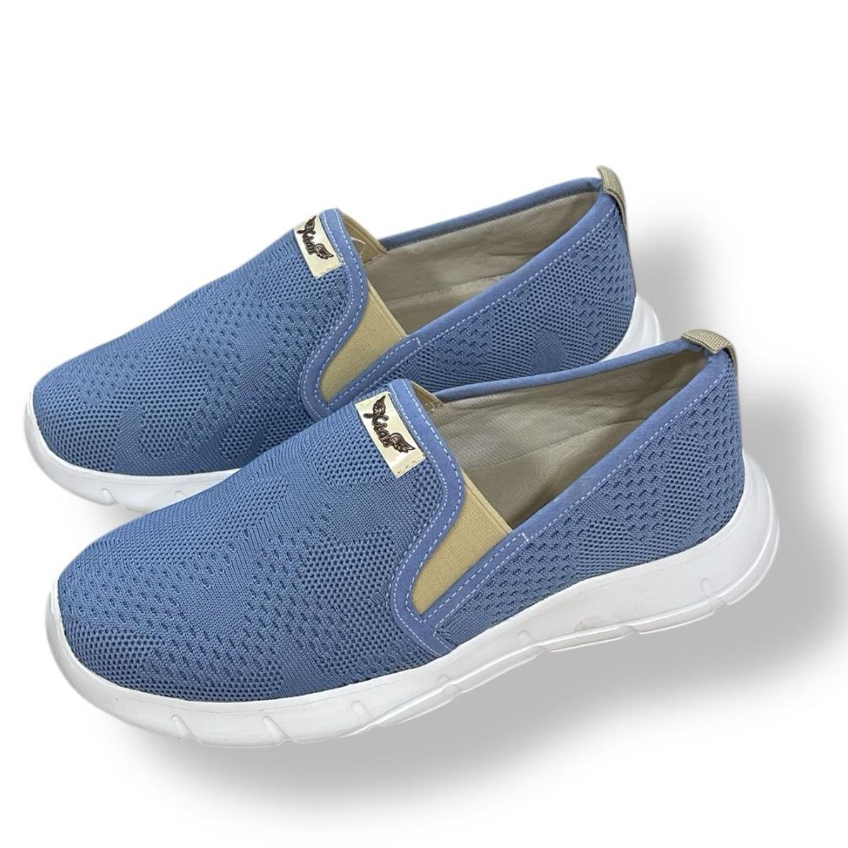 XIAN SHOES - Ultraliviano 3 celeste malla MUJER