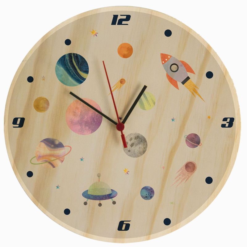 GAMA DIGITAL - Reloj de pared Planetas.
