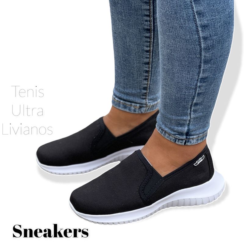 XIAN SHOES - Ultralivianos negros MUJER