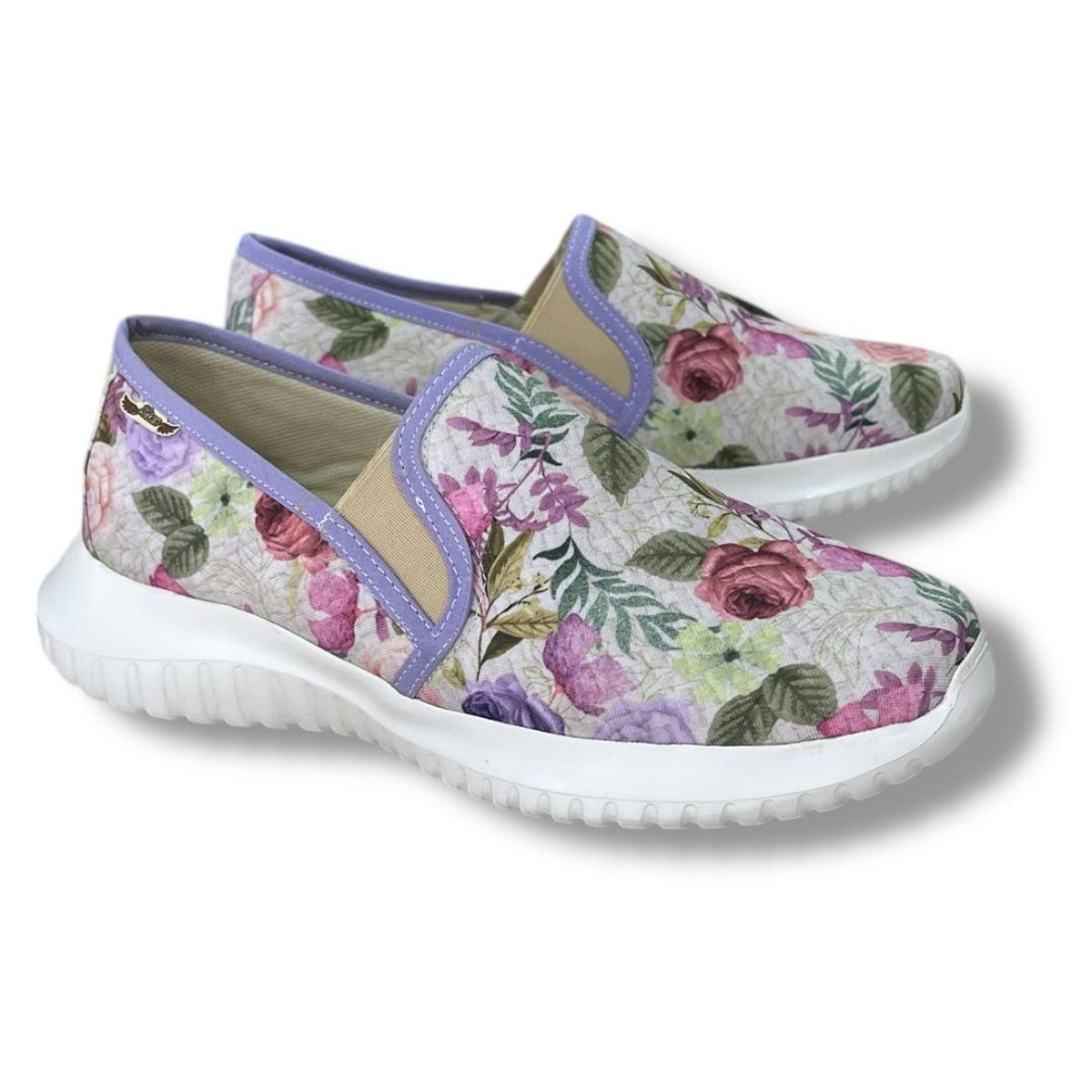 XIAN SHOES - Ultraliviano flores lila MUJER