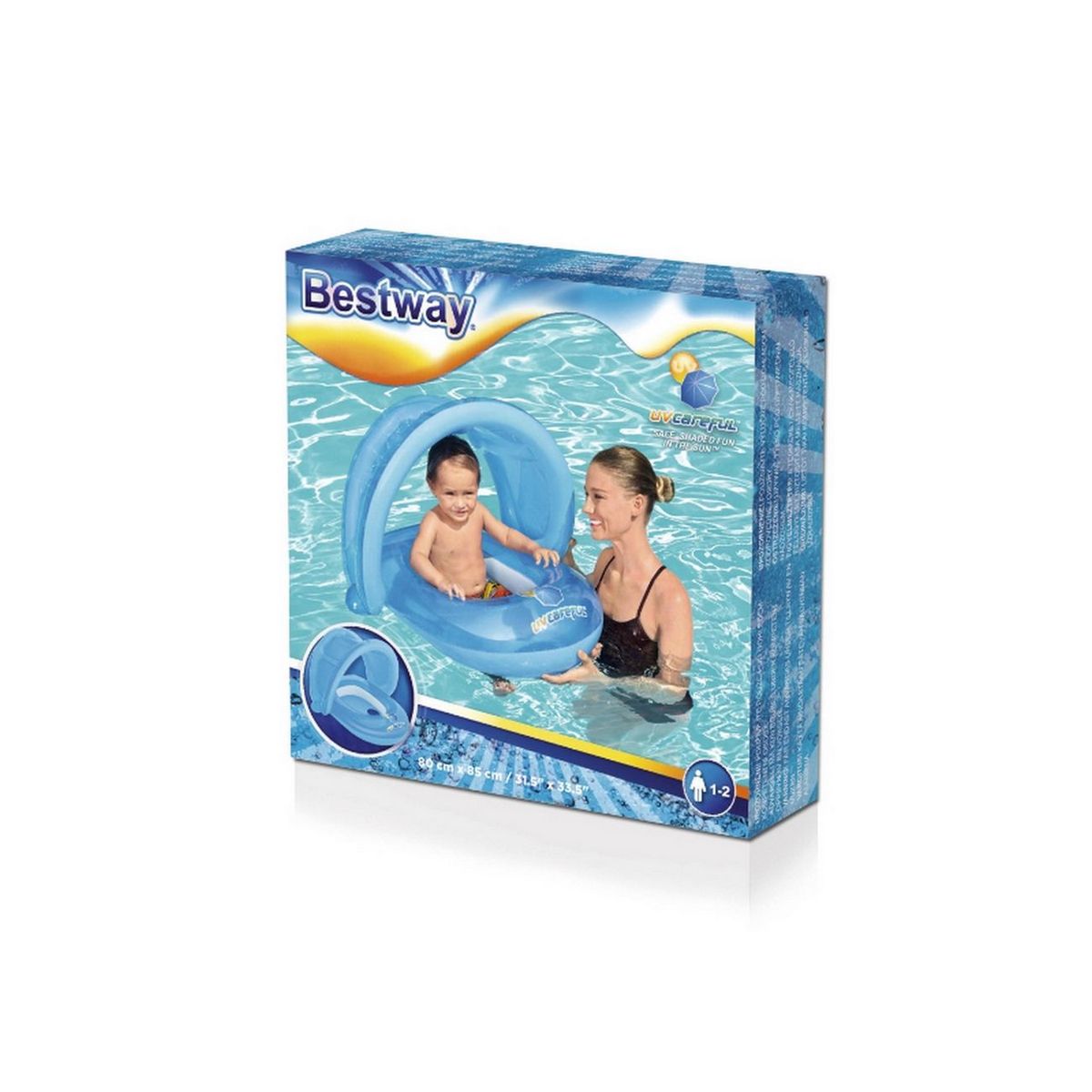 BESTWAY - Flotador Bote Lancha Techo Protector Uv Niñas Bestway 34091