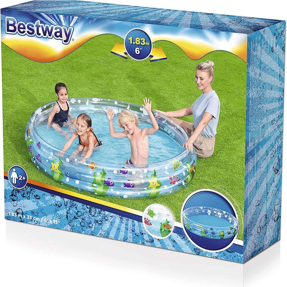 BESTWAY - Piscina Inflable Redonda Bestway Deep Dive 51005 480l