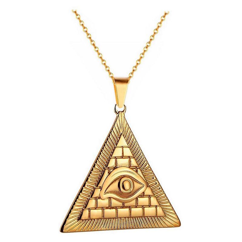 DAYOSHOP - Collar Ojo Masónico Todo Lo Ve Illuminati  Estuche_.