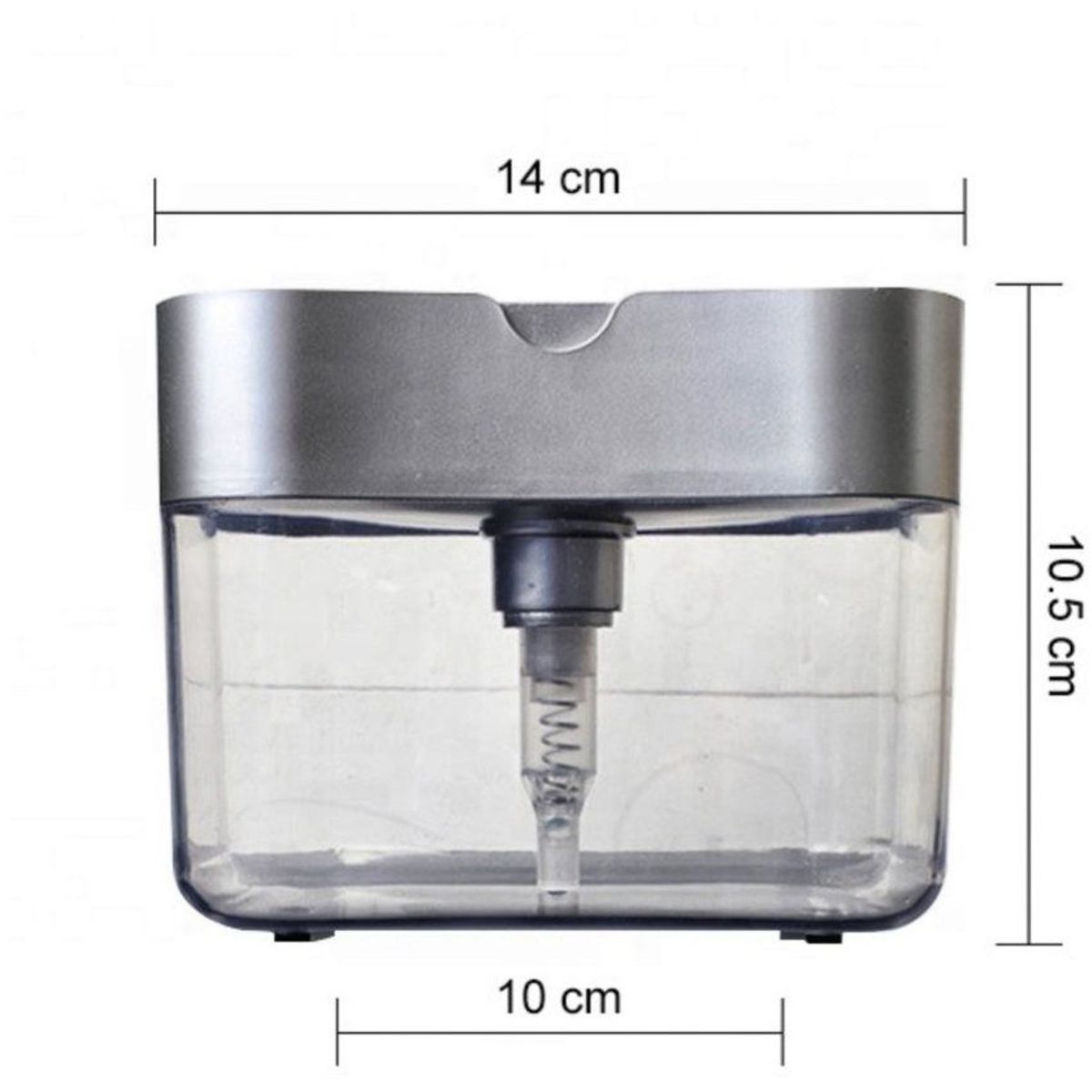 TRIPLE CLEAN - Dispensador de jabón líquido lavaloza con esponja triple clean