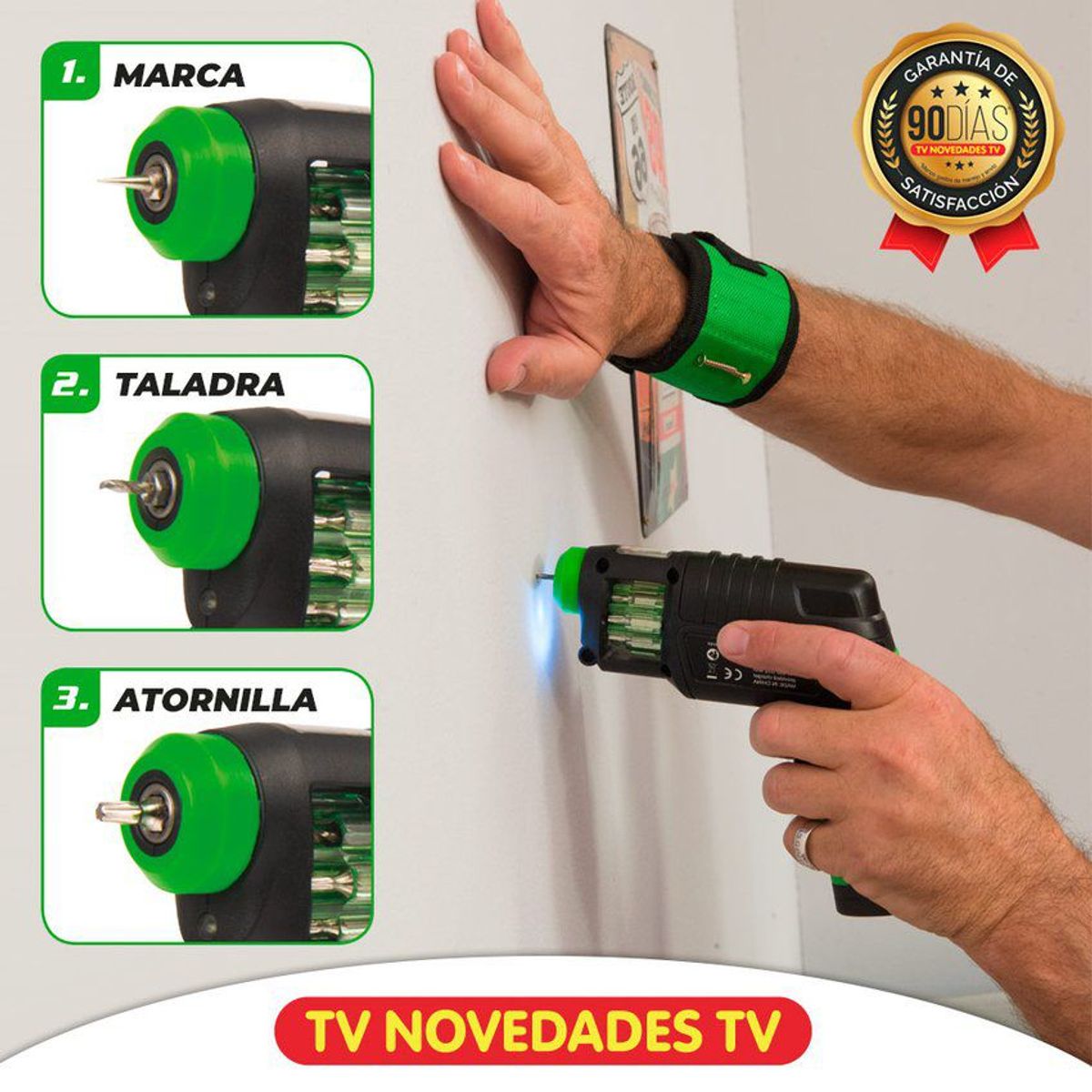 TV NOVEDADES - Taladro destornillador eléctrico e inalámbrico - hammersmith drill-