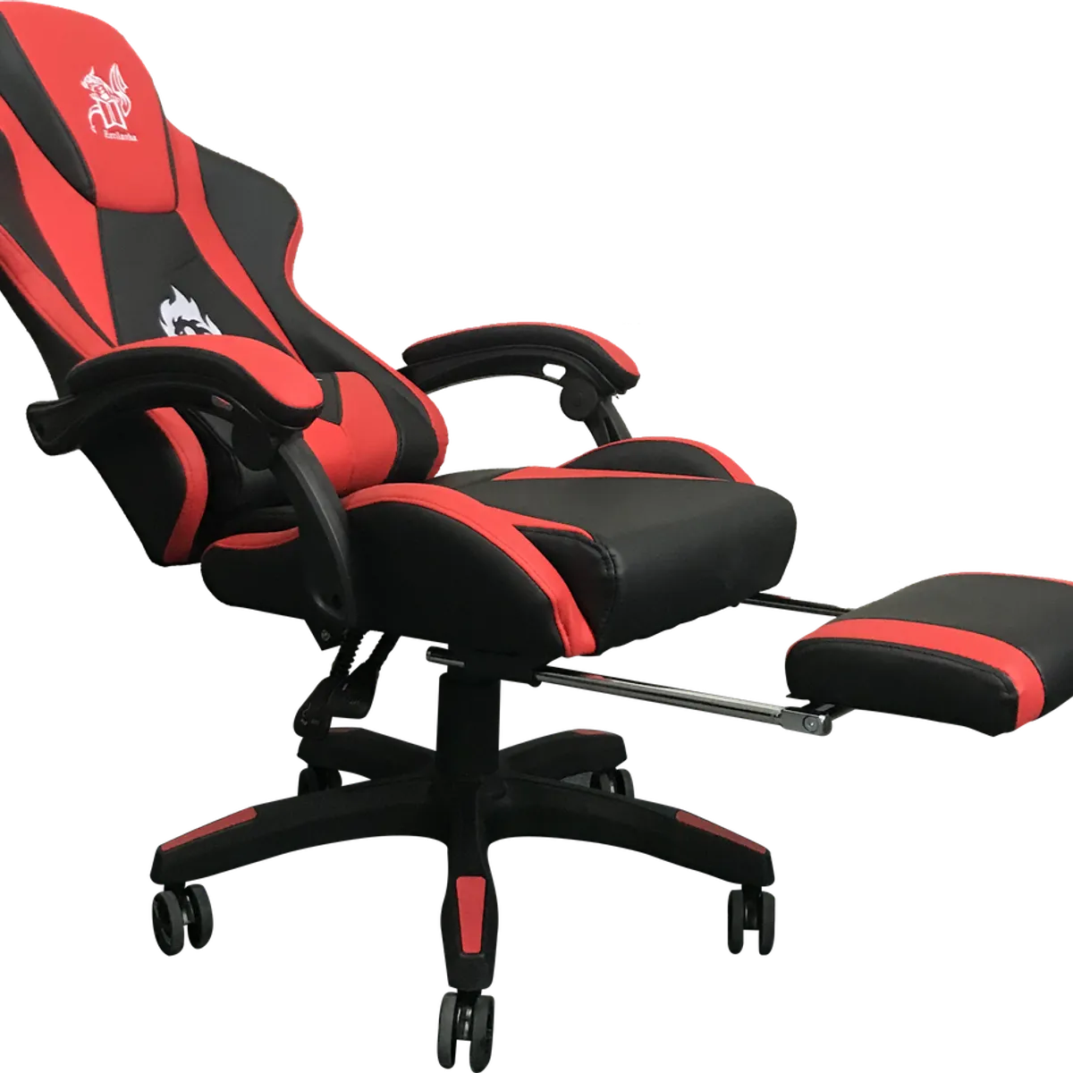 ZER - SILLA GAMER EN CUERO PU REPOSAPIES COJIN 150°  AKIRA - ROJA.