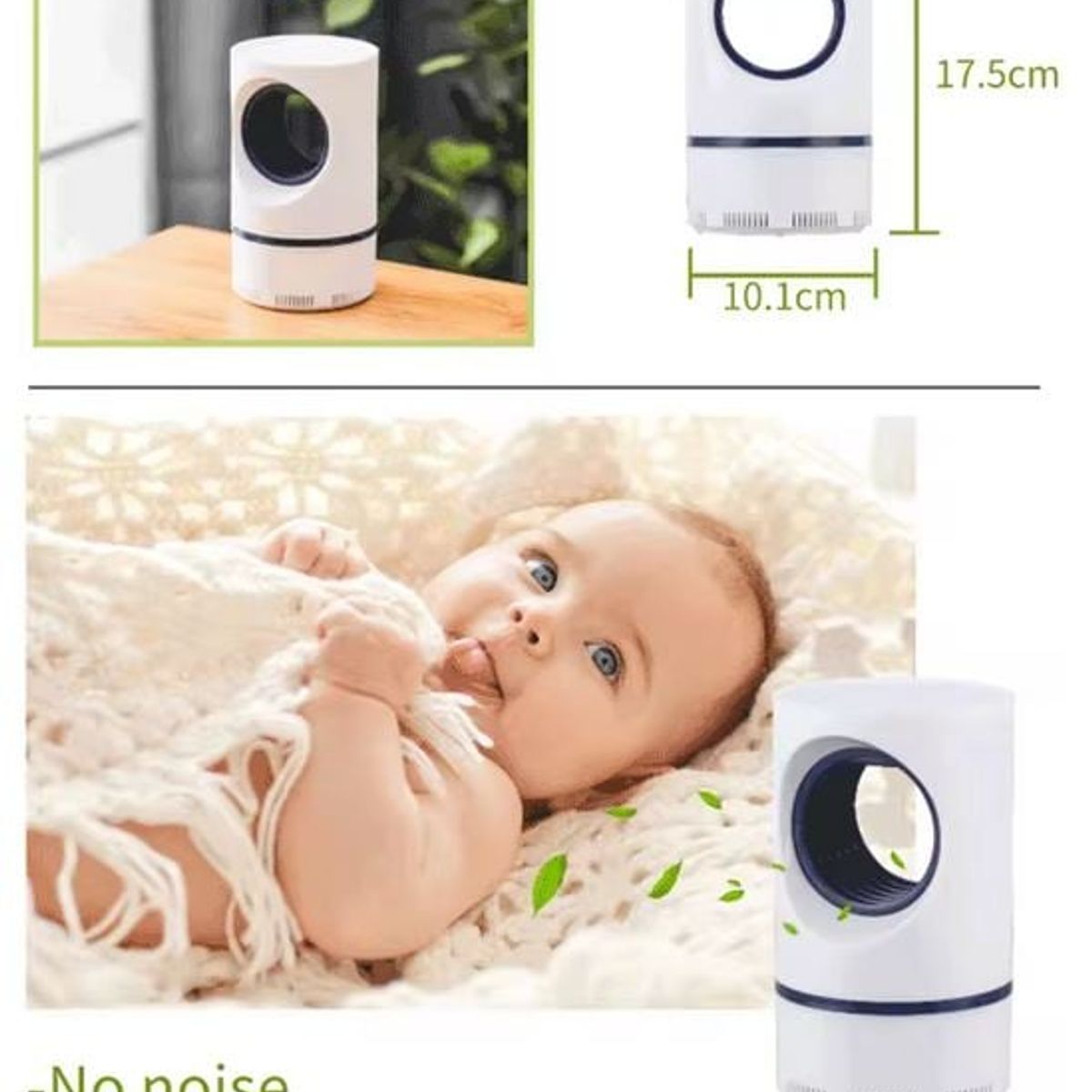 GENERAL - Lampara mata zancudos atrapa moscos insectos trampa dengue