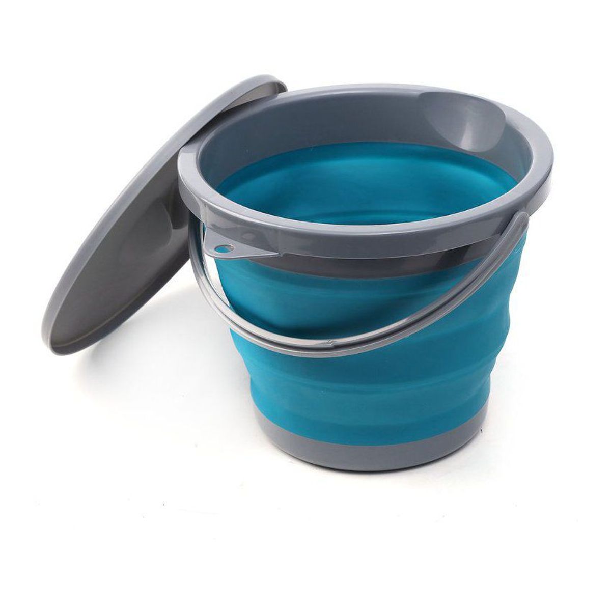 TRIPLE CLEAN - Balde plegable retractil ahorrador de espacio