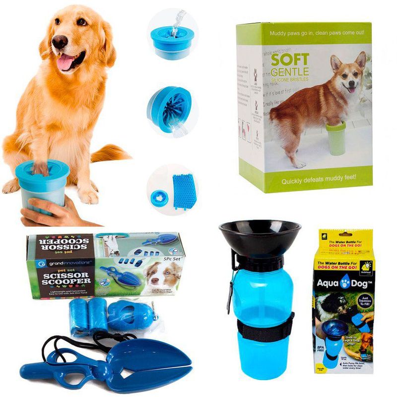 ZHOPI CO - Limpiador Patas Bebedero Aqua Dog Pala Recojedora  Perros