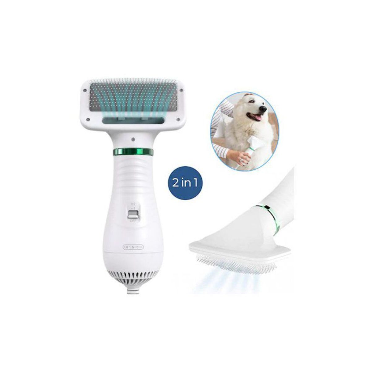 ZHOPI CO - Cepillo Secador Mascotas Bajo Ruido Temperatura Graduable