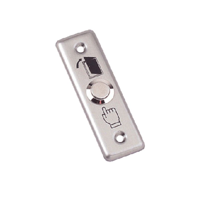 ZER - Boton de salida push gris metalico