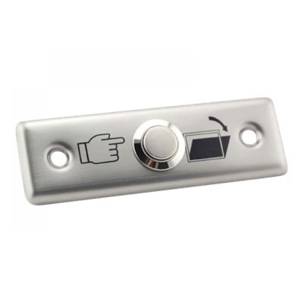 ZER - Boton de salida push gris metalico