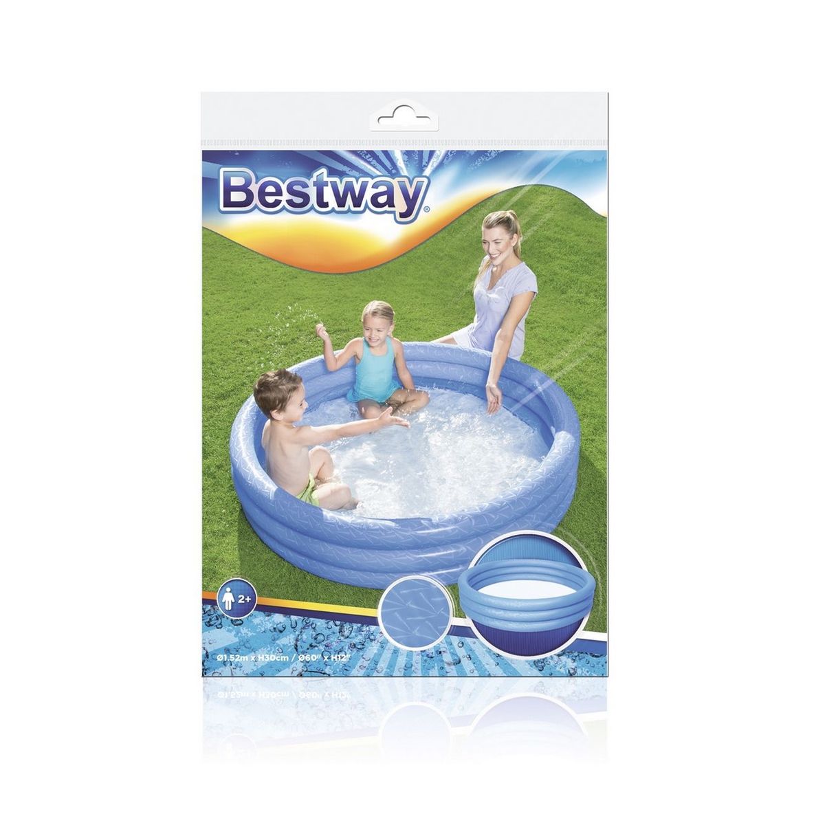BESTWAY - Piscina Alberca Redonda Bestway 51026 1.52 M X 30 Cm