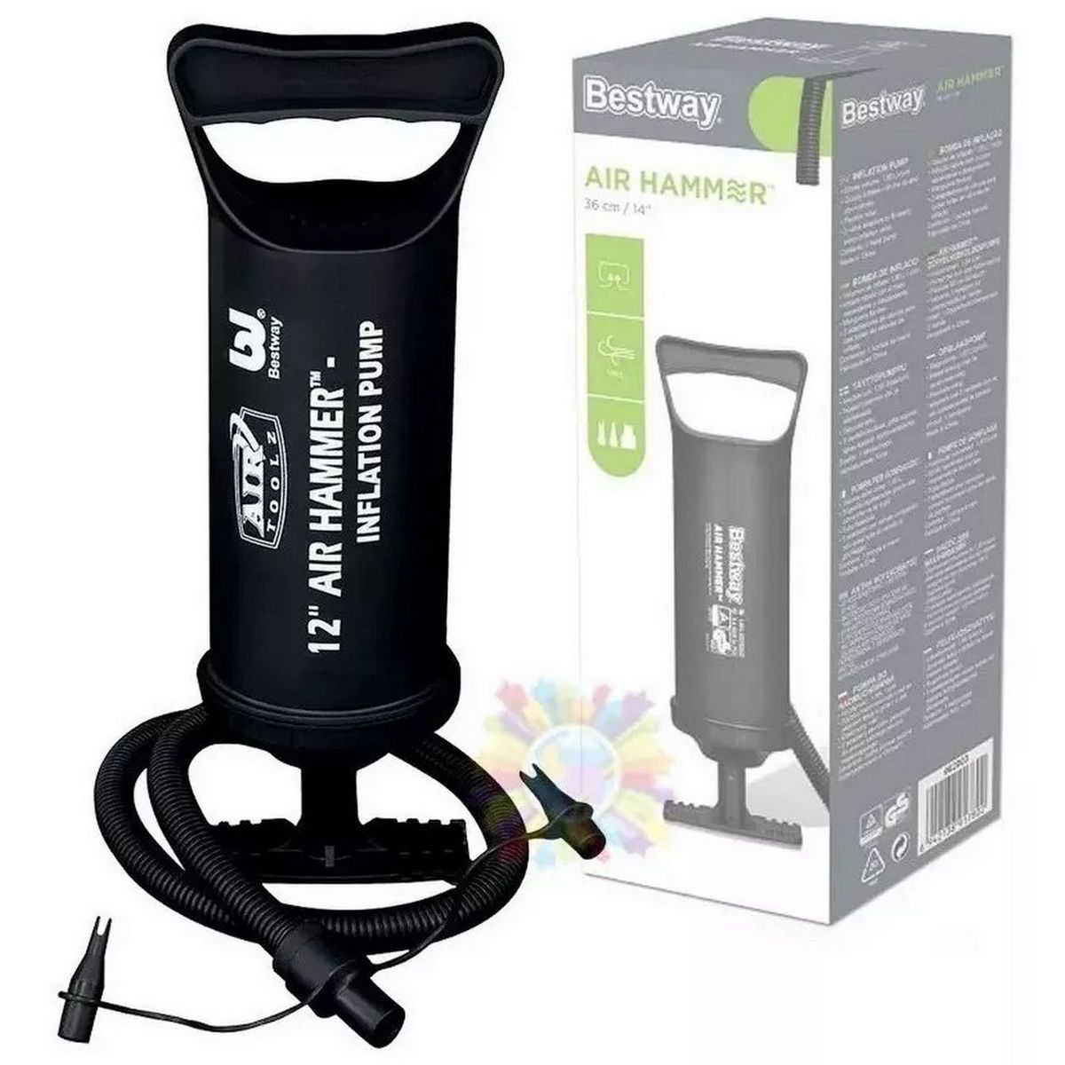 BESTWAY - Inflador Bomba Manual Bestway 62002 Air Hammer