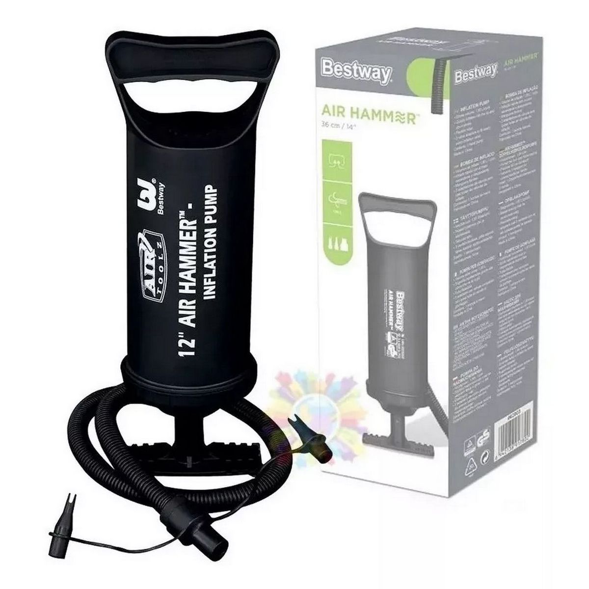 BESTWAY - Inflador Bomba Manual Bestway 62002 Air Hammer