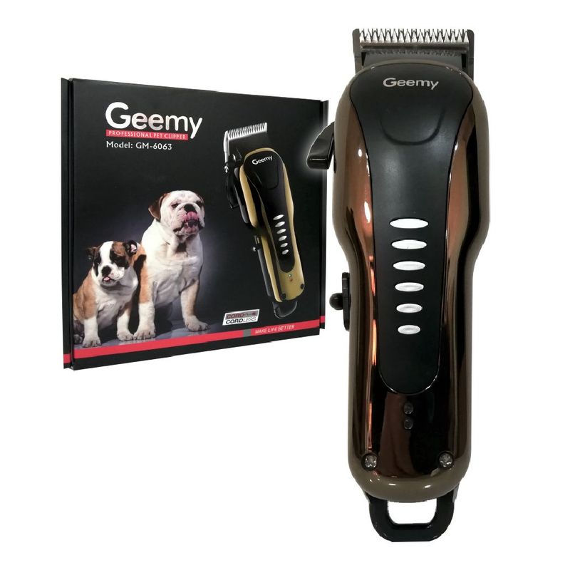 GEMEI - Maquina De Peluquería Canina Recargable Pro Gemei Gm-6063