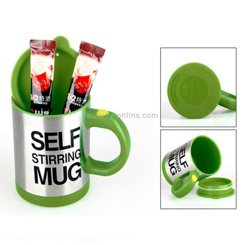 DAYOSHOP - Vaso Taza Pocillo Batidor Mezclador Eléctrico Mug Cafepilas
