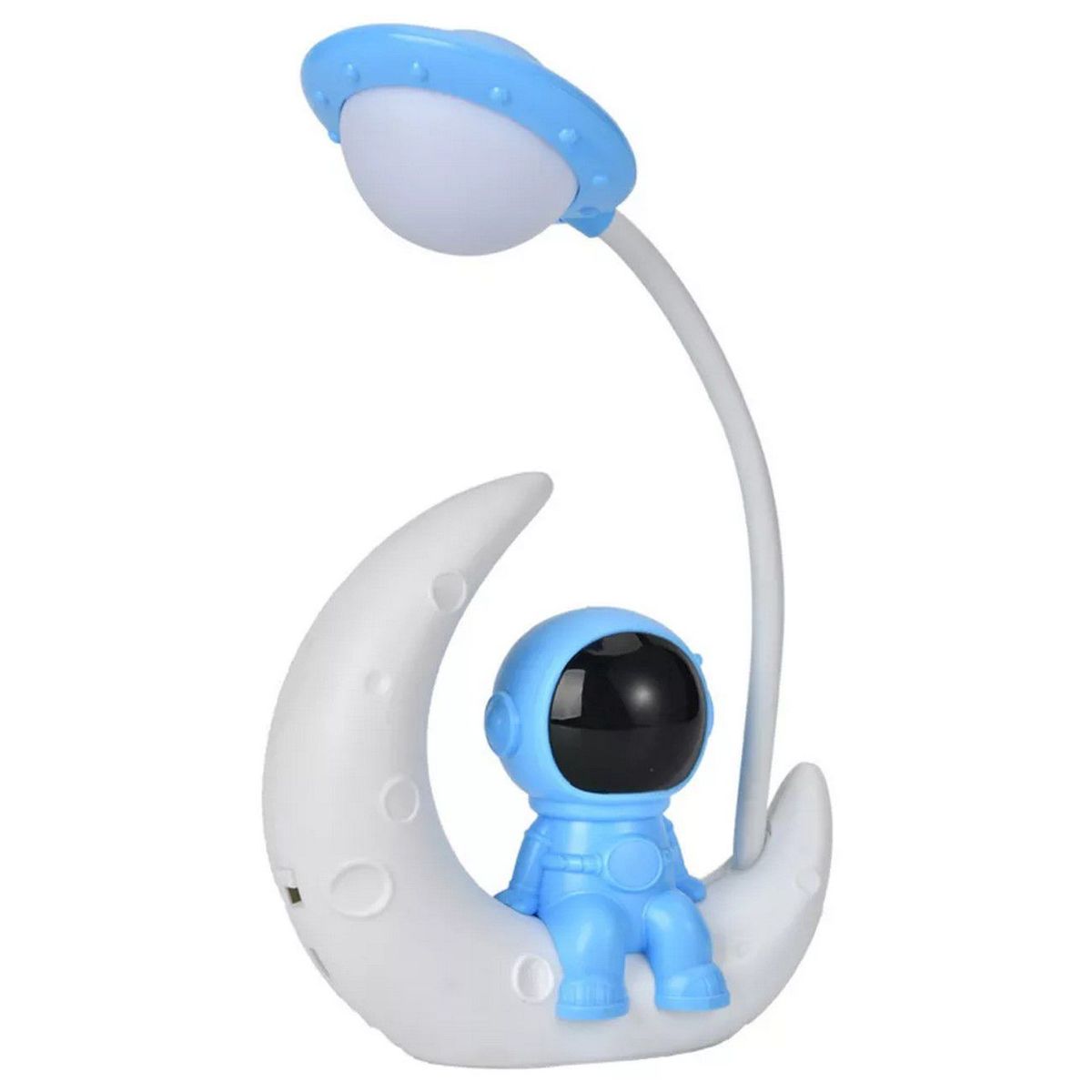 DAYOSHOP - Lampara Luna Astronauta Sentado Recargable Escritorio Mesa.