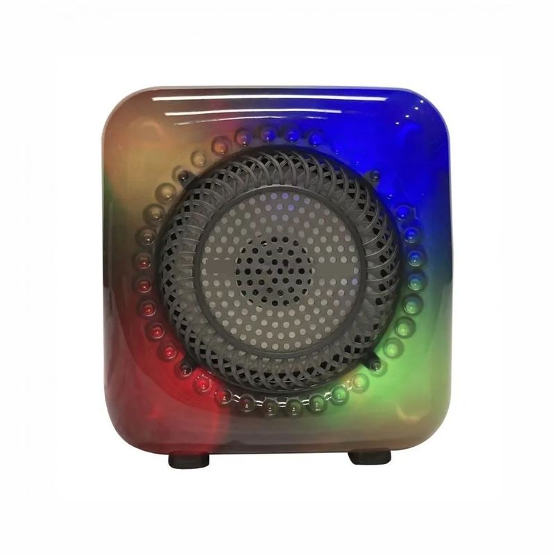GENERICO - Mini Parlante Bluetooth Recargable Luces Led Gts-1373