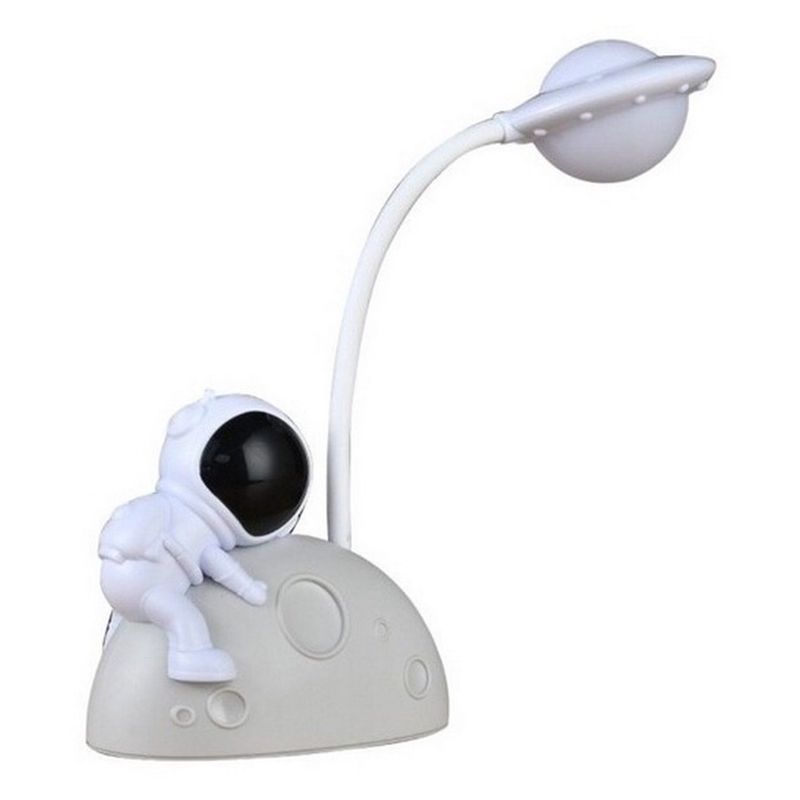 DAYOSHOP - Lampara Luna Astronauta 3d Recargable Escritorio Mesa.