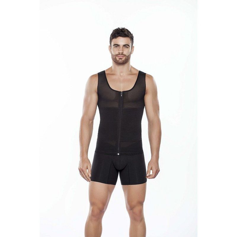 BODY PERFECT - Faja chaleco con neolatex body line control 5002 - negro