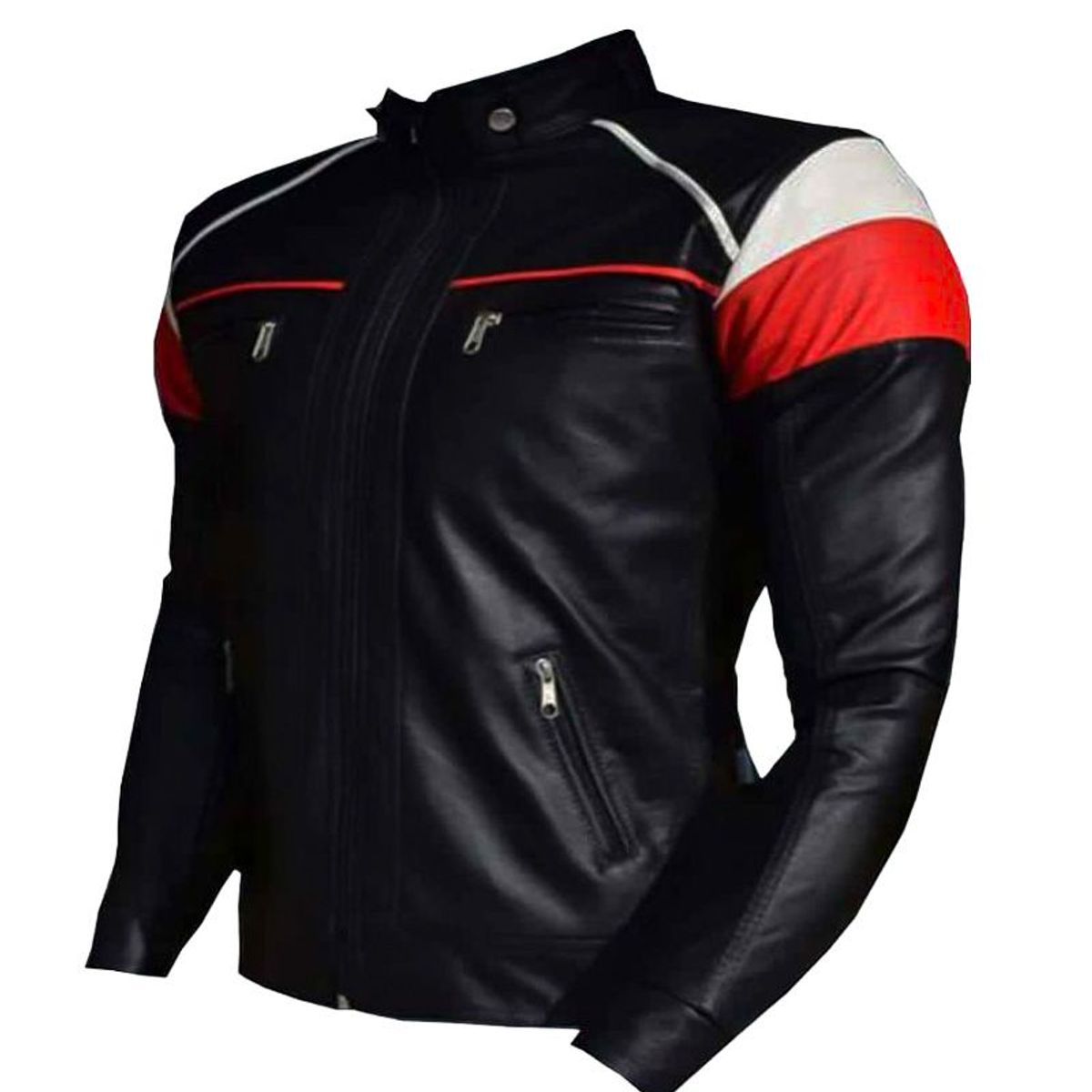SYK - Chaqueta para hombre de cuerotex Mónaco..-
