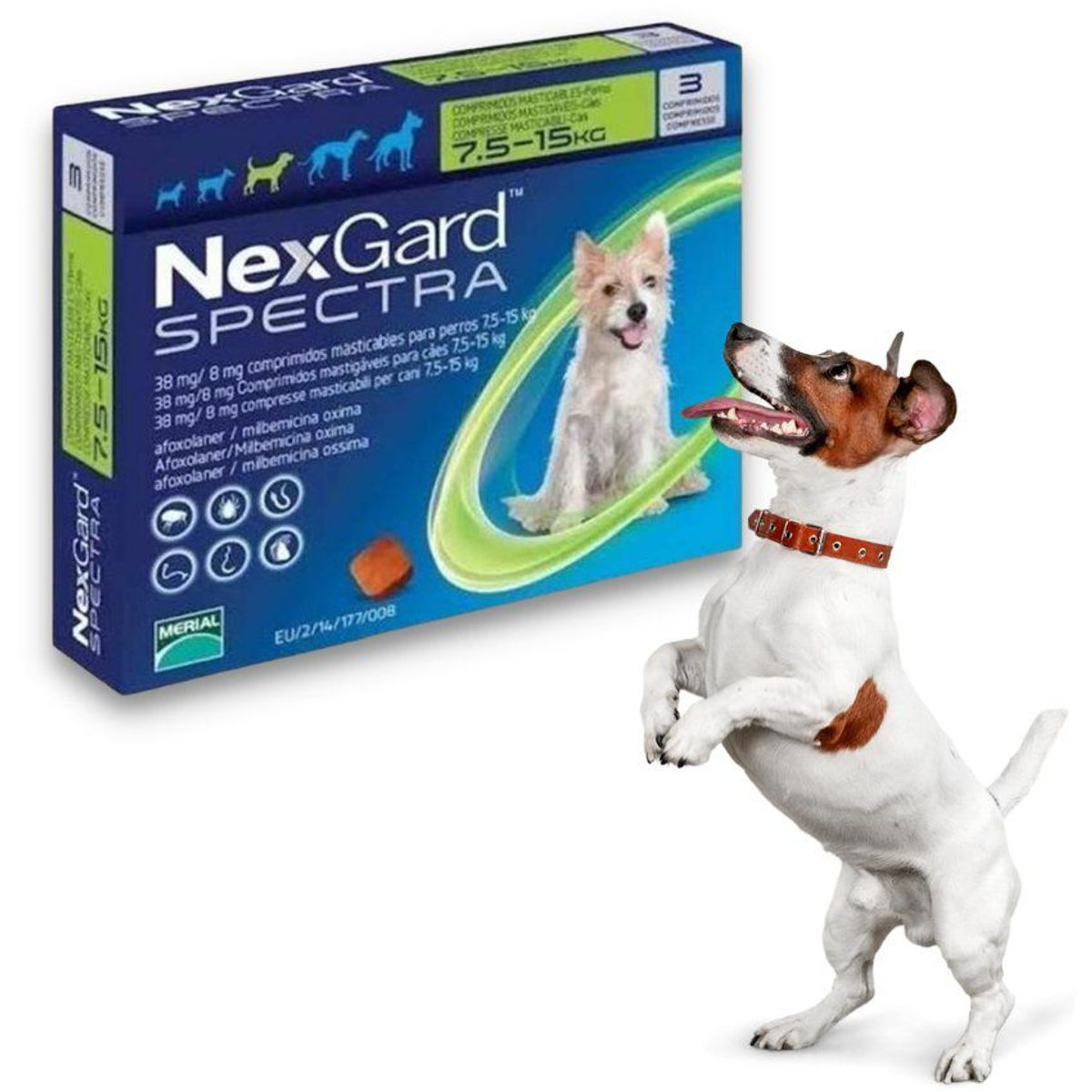 BOEHRINGER INGELHEIM - Nexgard spectra 7.5 - 15kg parásitos
