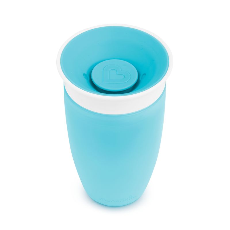 MUNCHKIN - Vaso Antiderrame Azul de 10 Oz 360° Miracle Cup - MUNCHKIN