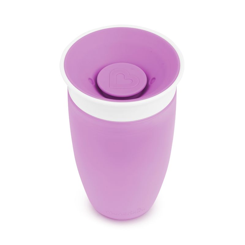 MUNCHKIN - Vaso Antiderrame Lila 10 Onzas 360° Miracle Cup - MUNCHKIN