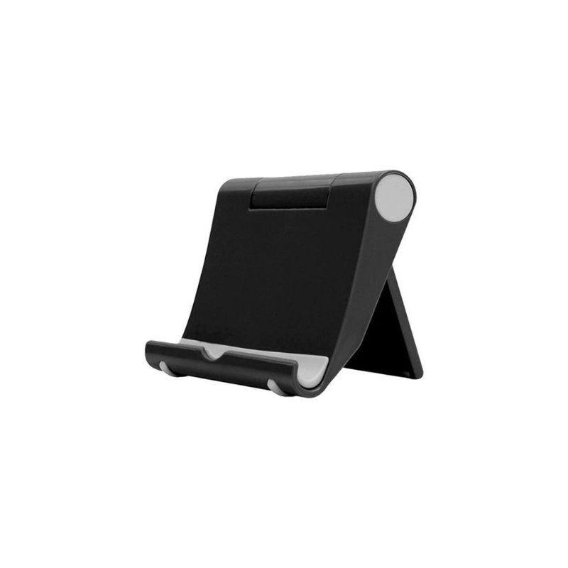 SISDATA - Soporte base celular tablet escritorio ajustable un eje v2 negro