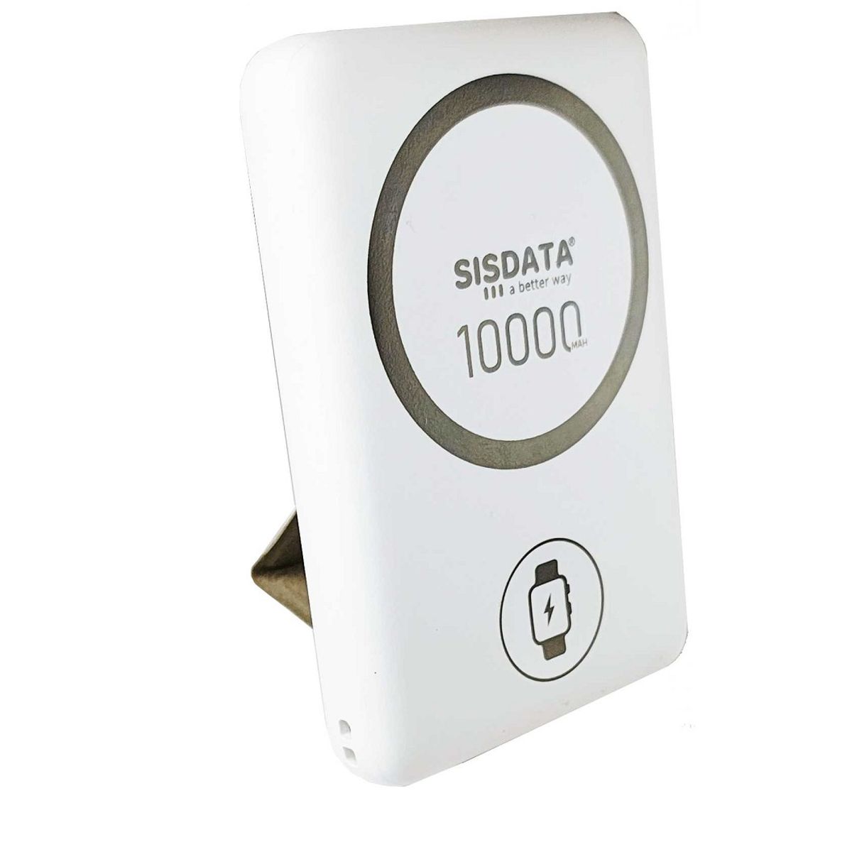 SISDATA - Power Bank Batería Portátil carga rápida tipo c Power D Wireless 10k