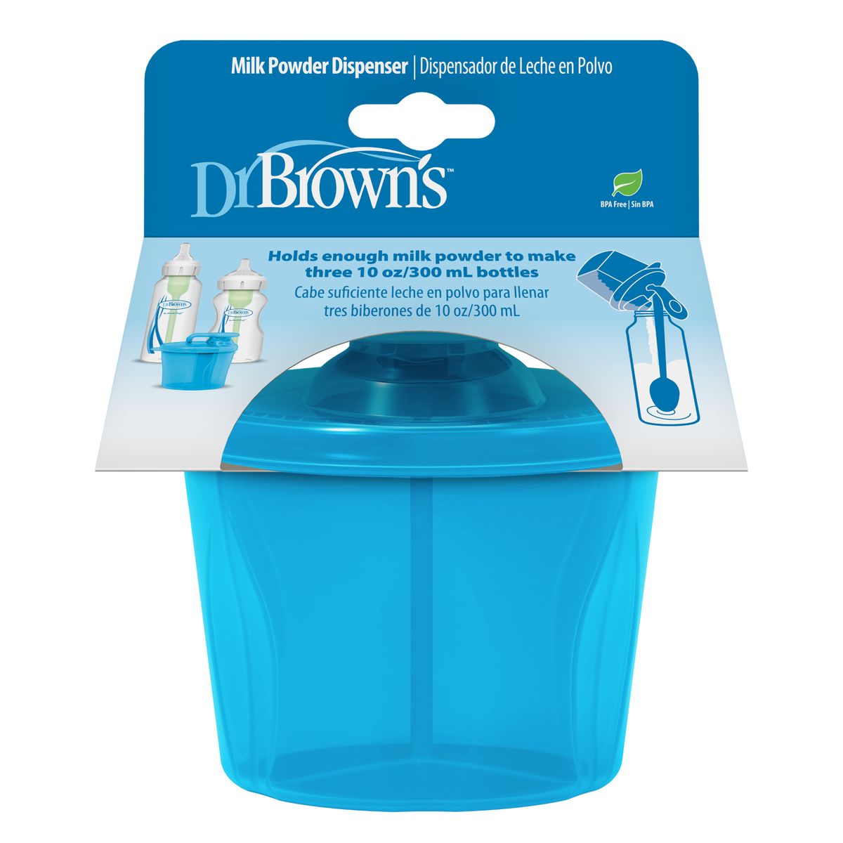 DR BROWNS - Dispensador Leche de Formula y Cereal Azul - DR BROWNS