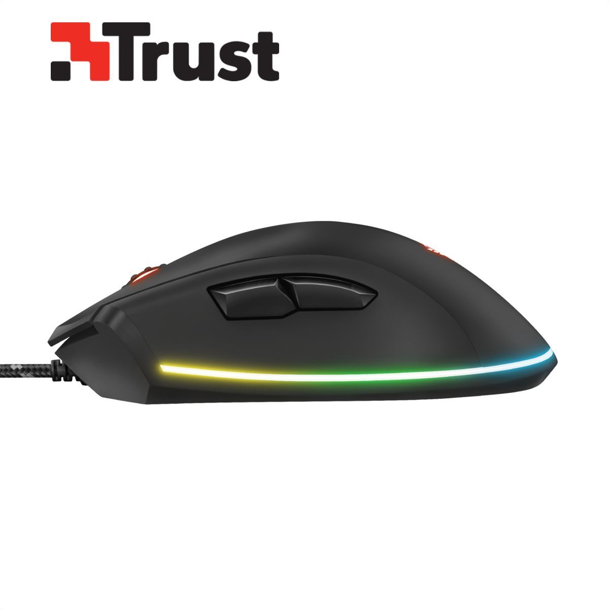 TRUST - Mouse Gamer Trust GXT 900 Qudos RGB, Programable / 7 Botones Kudos